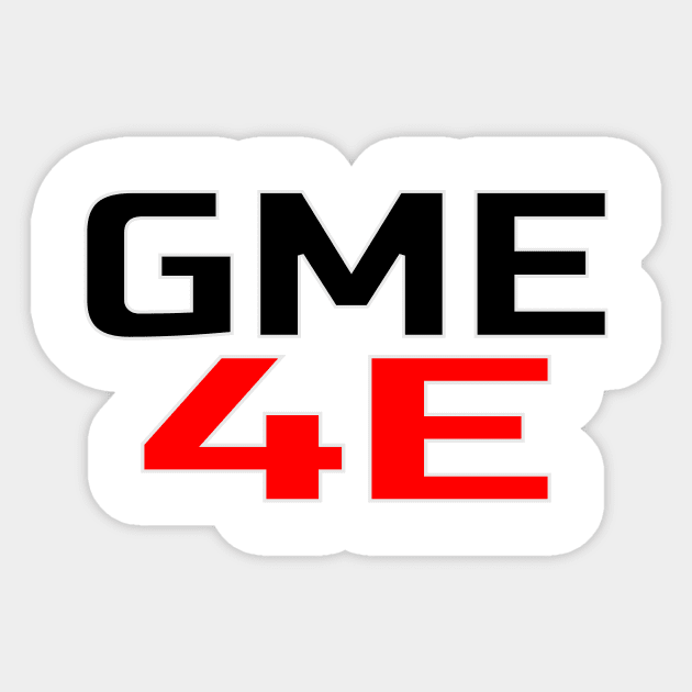 GME 4E Sticker by CrazyCreature
